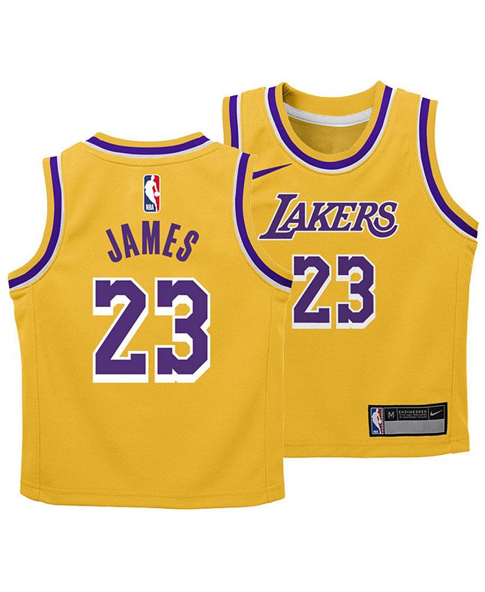 Men's Los Angeles Lakers LeBron James Nike White Time Warp Long Sleeve T- Shirt