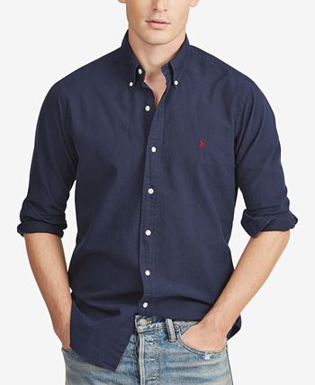 Polo Ralph Lauren Men's Classic-Fit Garment-Dyed Oxford Shirt & Reviews ...