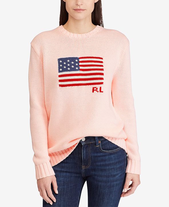 Polo Ralph Lauren Pink Pony Graphic Cotton Sweater & Reviews - Sweaters ...