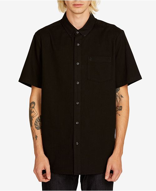 Volcom Men S Everett Short Sleeve Oxford Shirt Reviews Casual