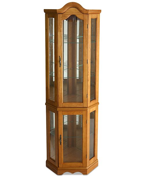 Southern Enterprises Lighted Corner Curio Cabinet Reviews