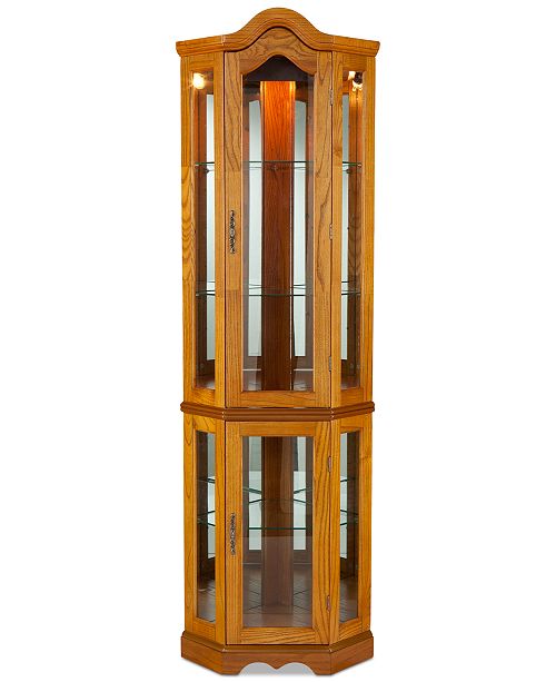 Southern Enterprises Lighted Corner Curio Cabinet Reviews