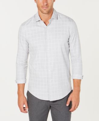 Tasso Elba - Men's Lux Lounge Windowpane Shirt
