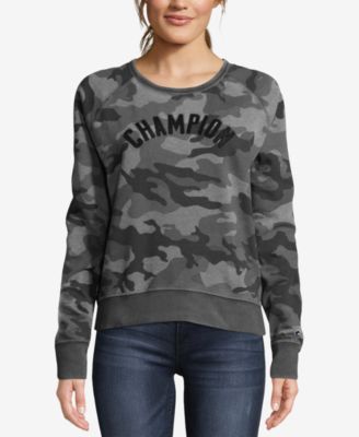 camo print sweatshirt womens