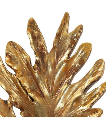 Uttermost - Oak Leaf Metallic Gold Bowl