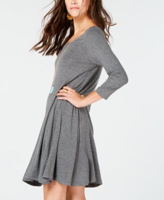 macys gray dresses