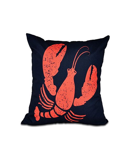 E By Design Lobster 16 Inch Navy Blue And Orange Decorative