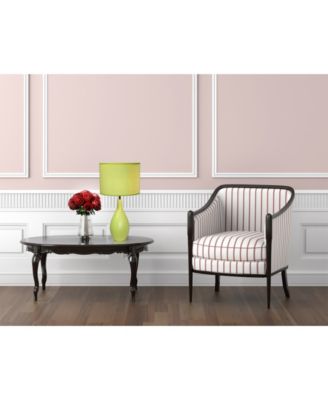 Simple Designs Oval Bowling Pin Base Ceramic Table Lamp