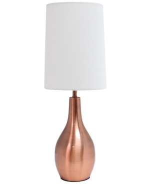 Simple Designs 1 Light Tear Drop Table Lamp