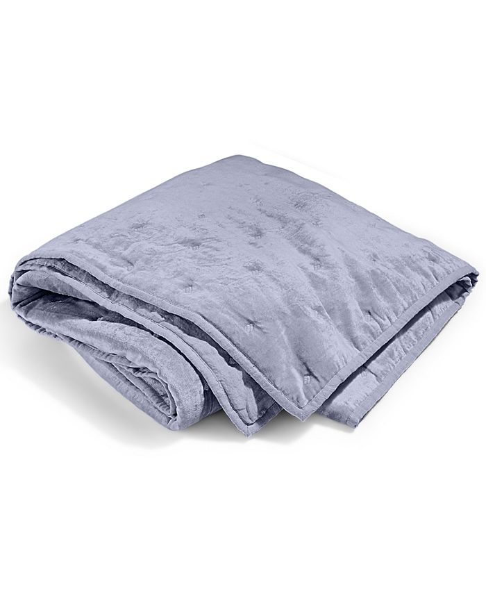 Hotel Collection Linen Velvet Throw, Created for Macy's Macy's