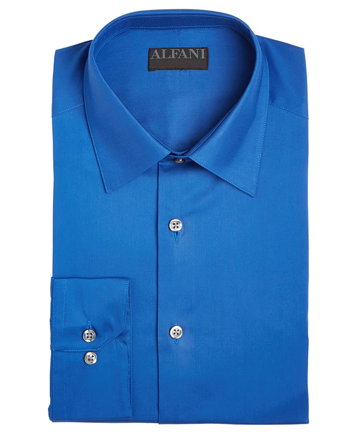 Alfani AlfaTech by Men's Slim-Fit Performance Stretch Solid Dress Shirt ...