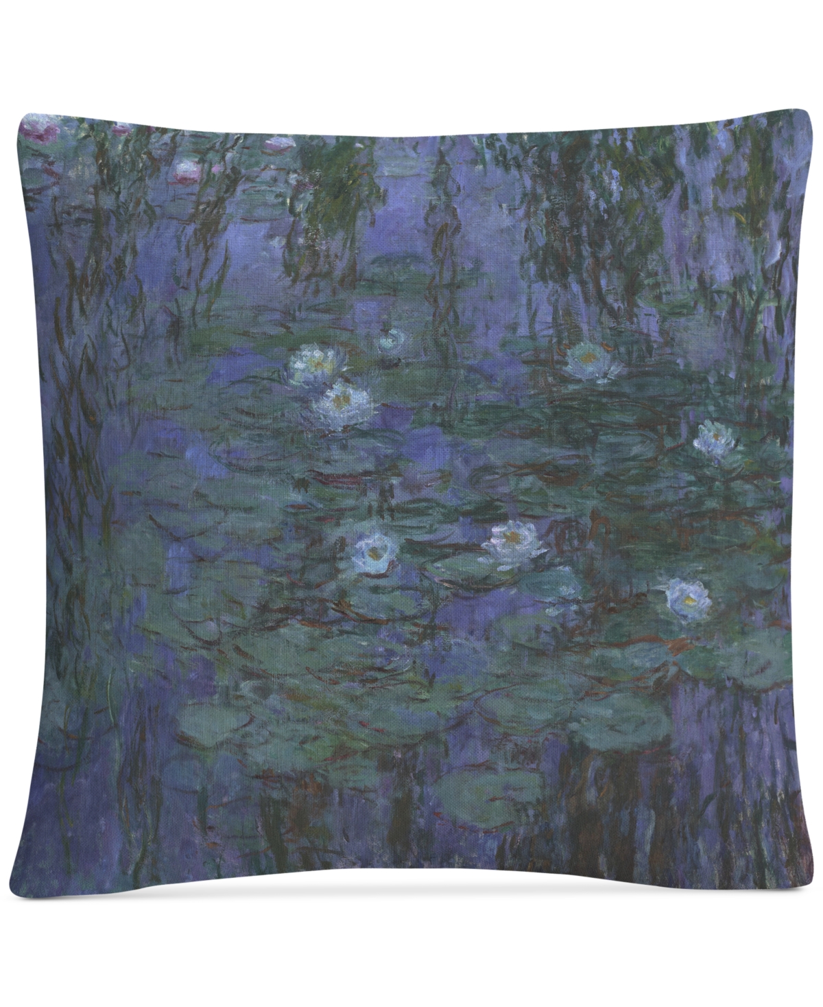Claude Monet Waterlilies Decorative Pillow, 16 x 16