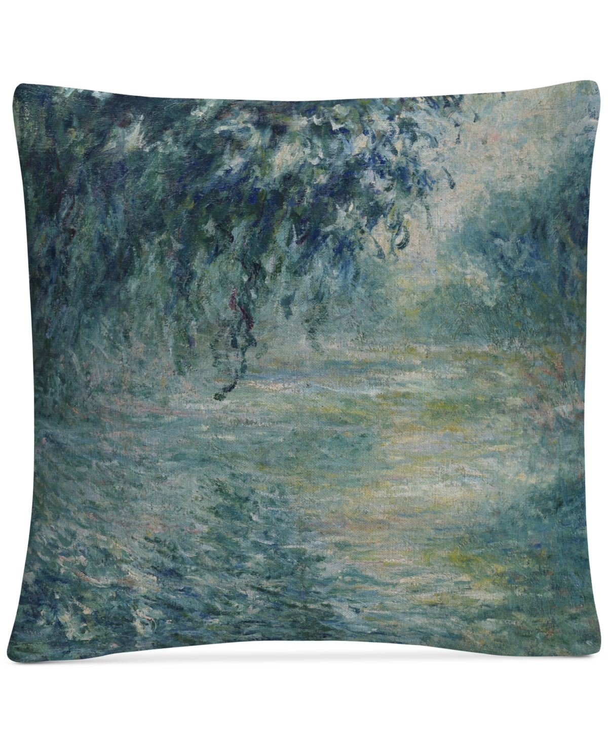 Claude Monet Morning On The Seine Decorative Pillow, 16 x 16