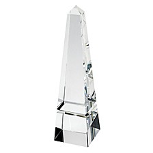 Crystal Obelisk Art Glass Sculpture
