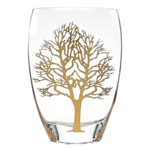 Shop Badash Crystal Gold Tree Of Life Vase In Clear