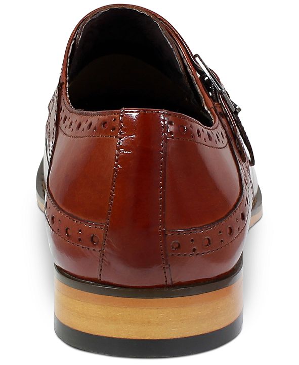 Stacy Adams - Kaius Plain Toe Double Monk Strap Boot - Black - 25733-001