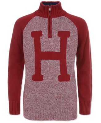 Tommy Hilfiger - Big Boys "H" Quarter-Zip Sweater