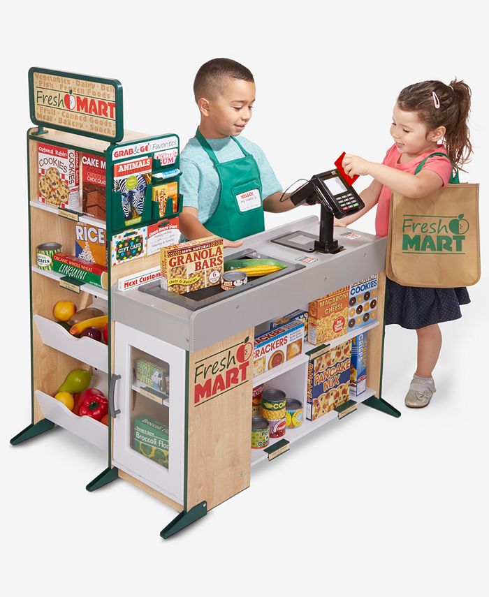 Freestanding Interactive Wooden Play Kitchen Set – Jumbl store