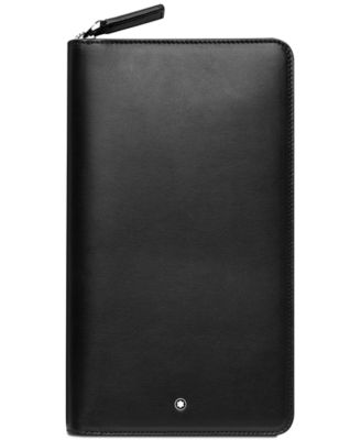 Montblanc - Men's Nightflight Black Italian Leather Travel Wallet