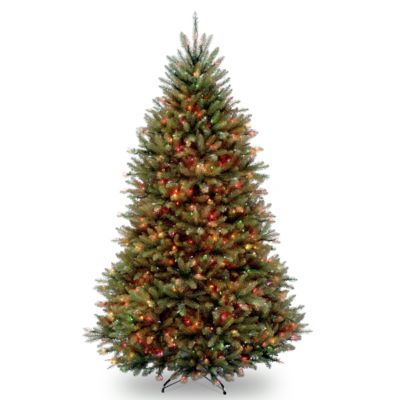 National Tree Company - National Tree 6 .5' Dunhill Fir Hinged Tree with 650 Multi Lights