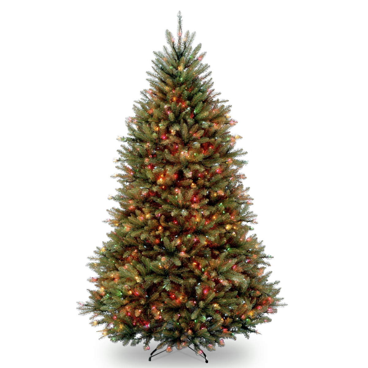 National Tree Dunhill Fir Hinged Tree with 650 Multi Lights