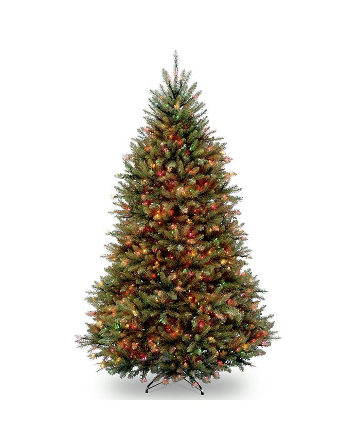 National Tree Company National Tree 6 .5' Dunhill Fir Hinged Tree with 650 Multi Lights