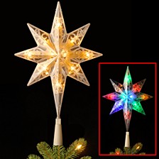 National Tree 11" Tree Top Star with Battery Operated Dual Color® LED Lights
