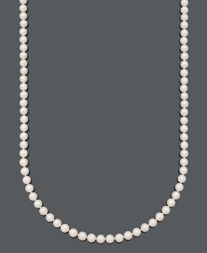 Macy's single pearl necklace outlet