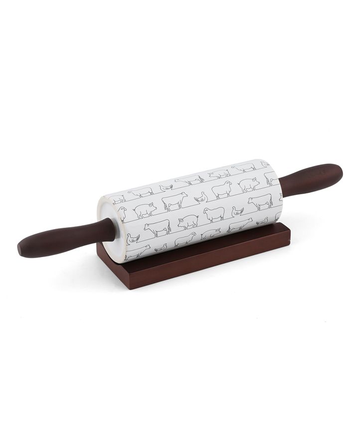 Thirstystone Ceramic Rolling Pin with Wood Base Macy's