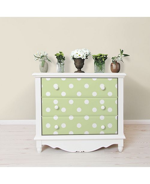 Brewster Home Fashions Green Dottie Peel and Stick ...