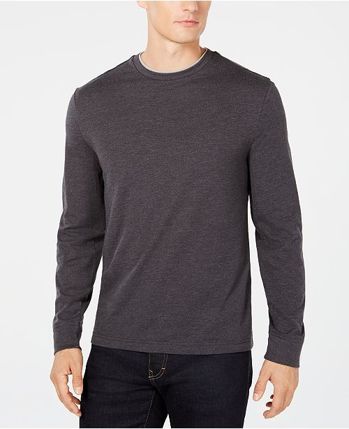 Club Room Men's Doubler Crewneck TShirt, Created for Macy's TShirts
