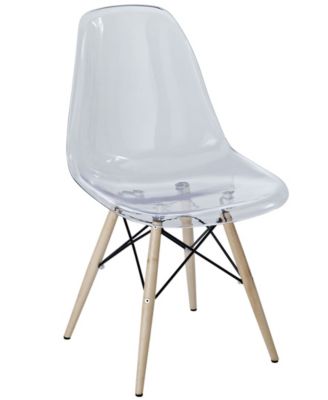 Modway - Pyramid Dining Side Chair in Clear