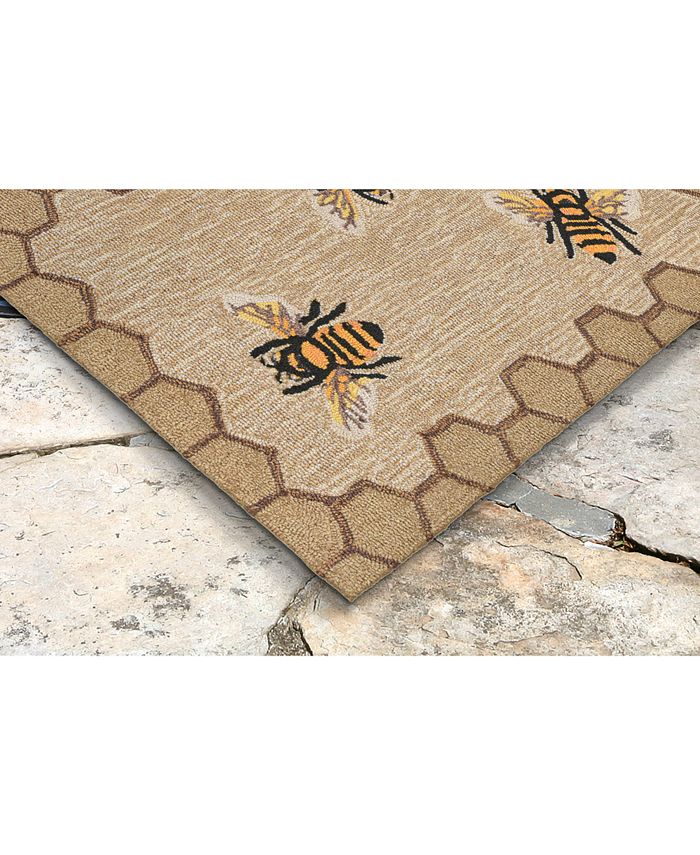 Liora Manne' Liora Manne Front Porch Indoor/Outdoor Bee
