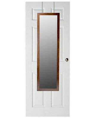 Home Basics - Over The Door Mirror, Natural