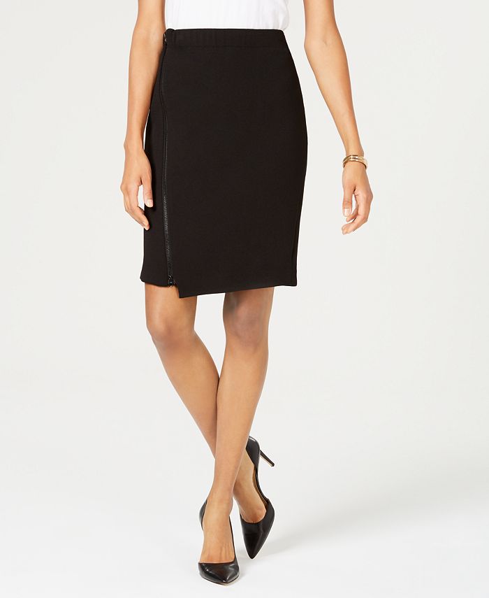 Nine West Asymmetrical Crepe Skirt - Macy's