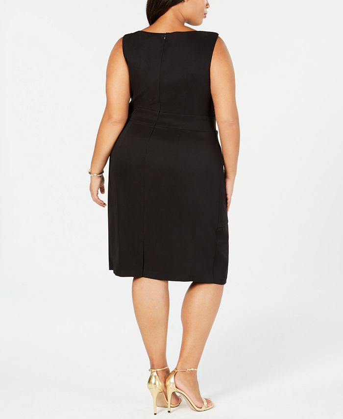 Connected Plus Size Tiered Lace Sheath Dress - Macy's