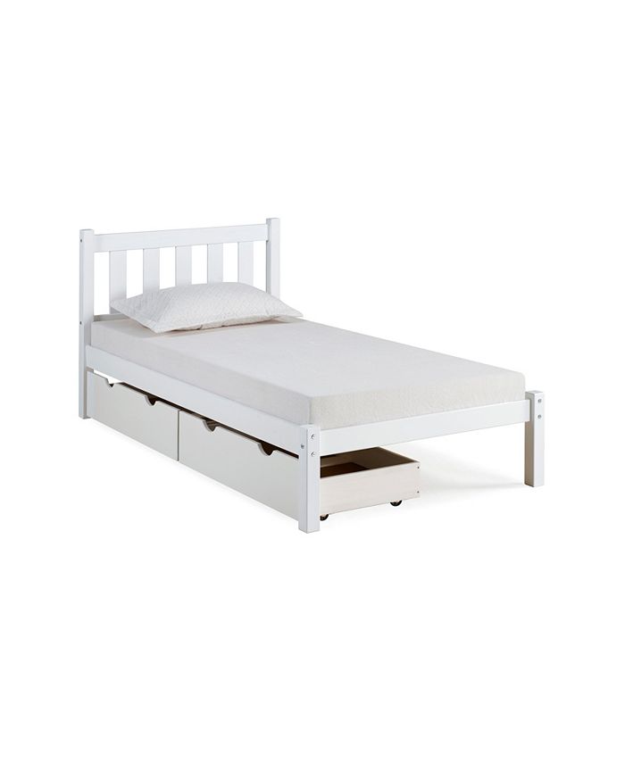 Alaterre Furniture Poppy Twin Bed with Storage Drawers - Macy's