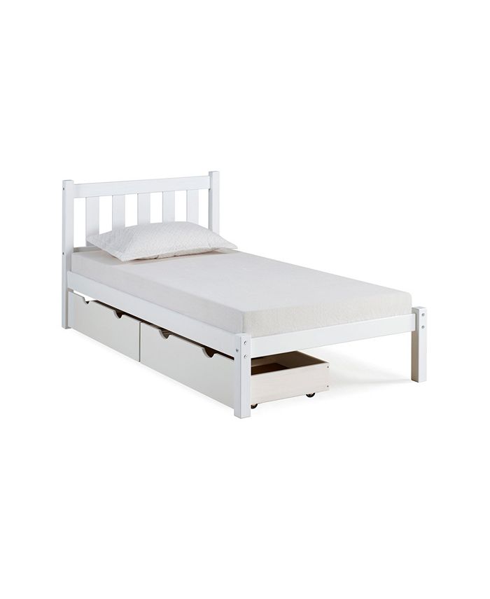 Alaterre Furniture Poppy Twin Bed with Storage Drawers Macy's