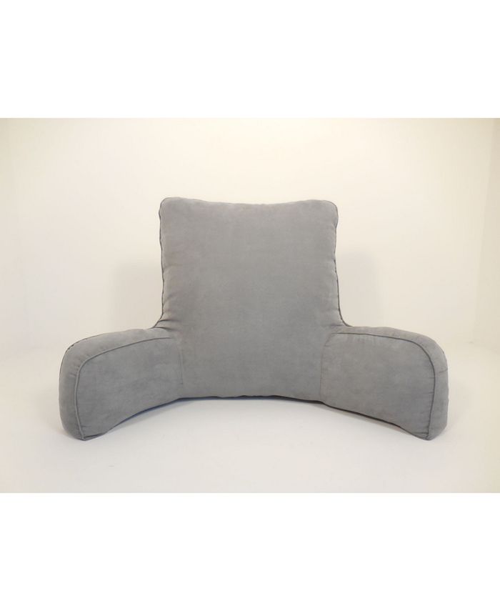 Bed Rest Reading Pillow with Support Arms, Wedge Shaped Back Support and Cushion with Back Pillows for Sitting in Bed, Size: 40*45cm, Gray