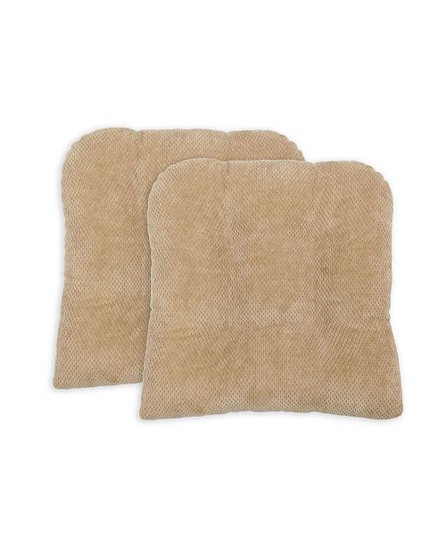 Arlee Home Fashions Delano Set of Two Chair Pad Seat Cushions & Reviews