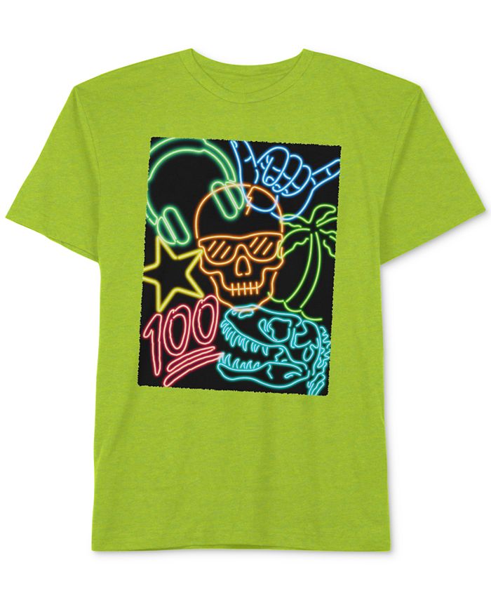 Jem Big Neon 100 Graphic T-Shirt & - Shirts & Tops - Kids - Macy's