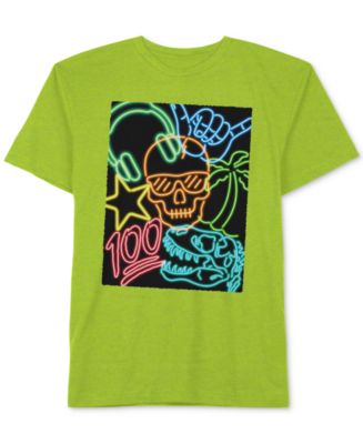 neon t shirt boys