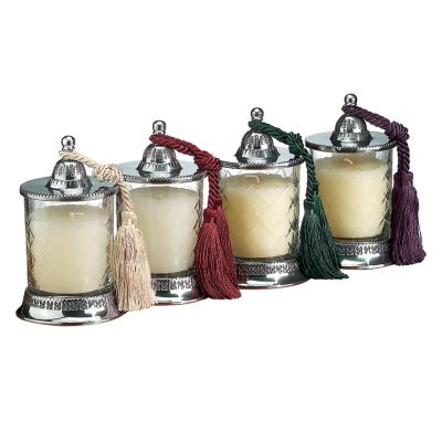 Badash Crystal - 4 Pc Vanilla Candles