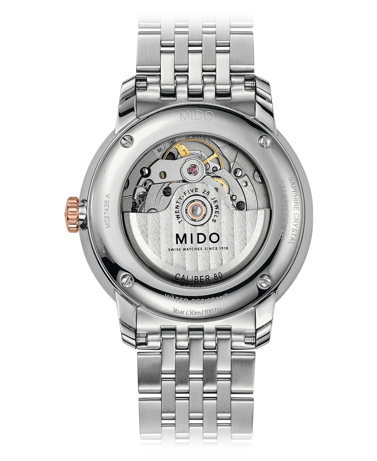 Shop Mido Men's Swiss Automatic Baroncelli Iii Two-tone Stainless Steel Bracelet Watch 40mm In No Color