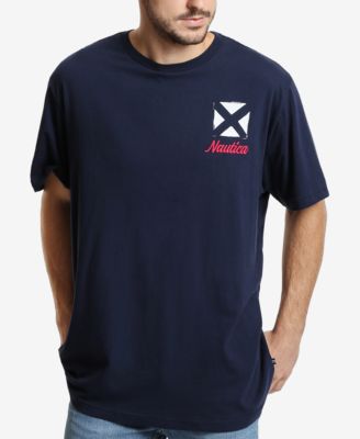 Nautica - Men's Big & Tall Sail Flags Graphic T-Shirt
