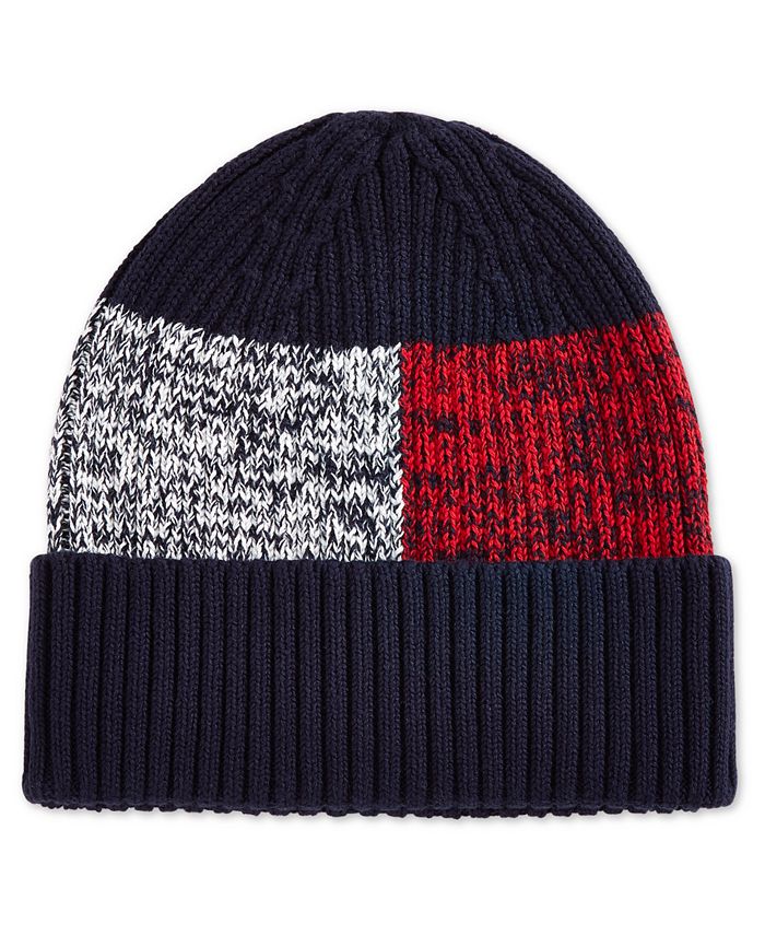 Tommy Hilfiger Men's Colorblocked Beanie, Created for Macy's & Reviews ...