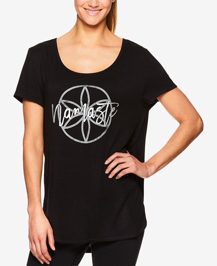 Gaiam Namaste Graphic T-Shirt - Macy's