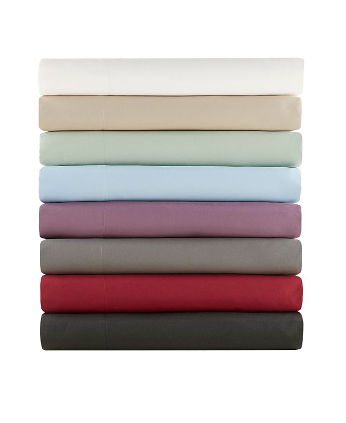 Madison Park Micro Splendor 4PC King Sheet Set & Reviews Sheets & Pillowcases Bed & Bath