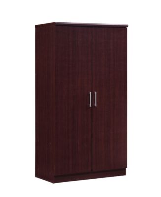 Hodedah 2-Door Armoire with 4-Shelves - Macy's