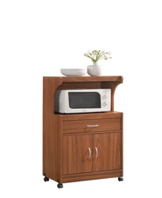 Hodedah - Microwave Kitchen Cart in Cherry